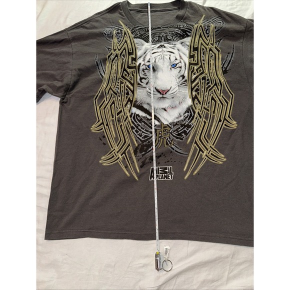 Animal Planet White Tiger Tribal T-Shirt VTG Y2K Sz XL 90s Cute - Picture 6 of 7